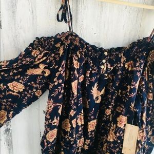 Off shoulder boho blouse